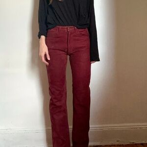 Great vintage leather suede jeans pants The Original Leather Line. Size S.